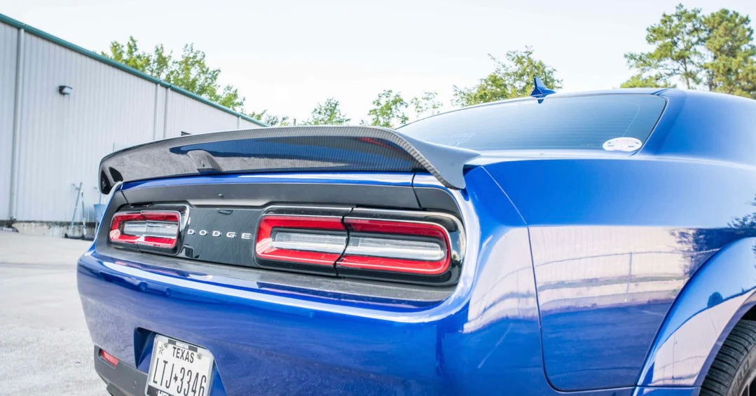 Carbon Fiber Rear Trunk Spoiler – Dodge Challenger (2009–2022) - Exotics Carbon Design