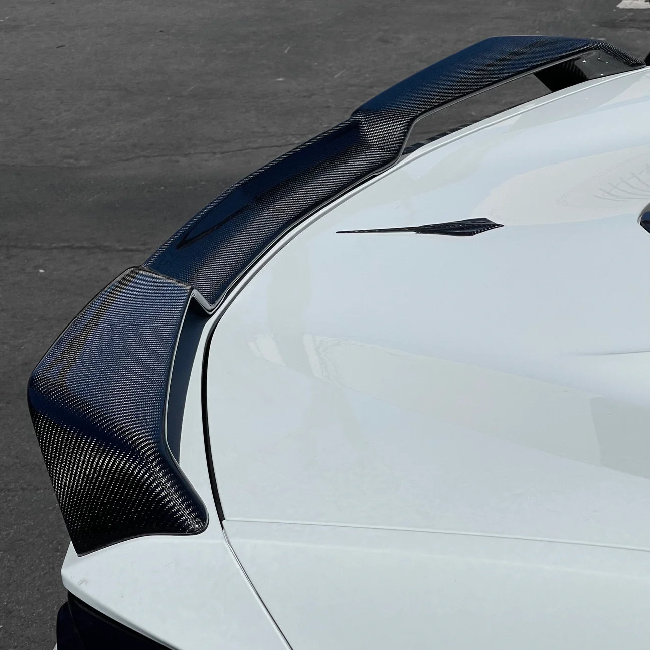 Chevrolet Corvette C8 (2020–2024) - Z51 Style Carbon Fiber Rear Spoiler - Exotics Carbon Design