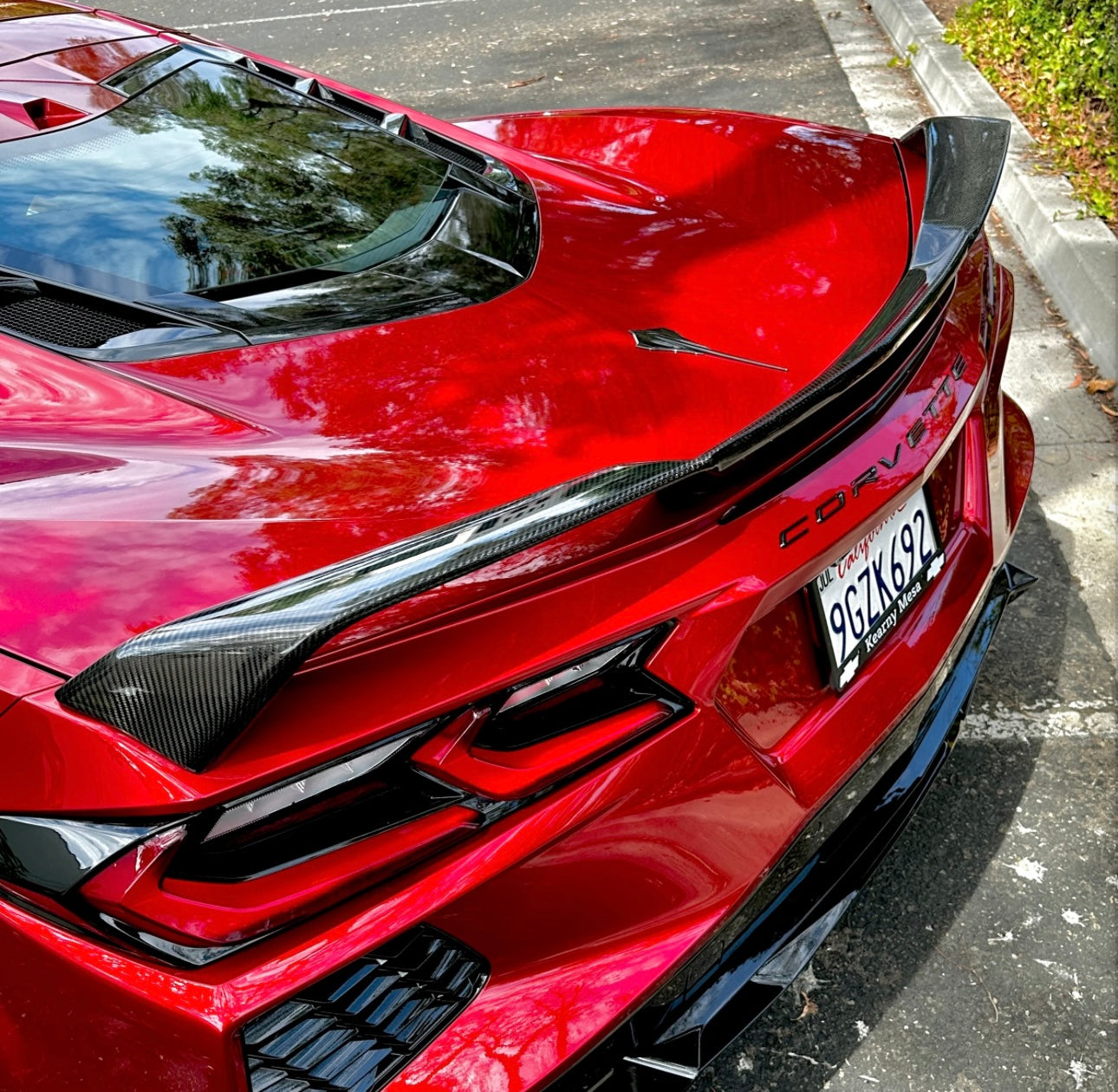 Chevrolet Corvette C8 (2020–2024) - Z51 Style Carbon Fiber Rear Spoiler - Exotics Carbon Design