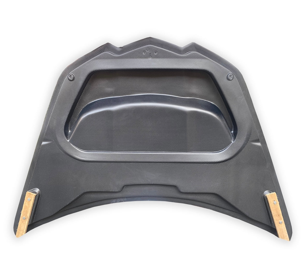 ZR1 Style Vented Carbon Fiber Front Hood - For Corvette C8 (2020–2025) - Exotics Carbon Design