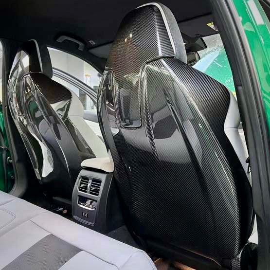 BMW M3 G80 / M4 G82 G83 - Carbon Fiber Seat Covers - Exotics Carbon Design