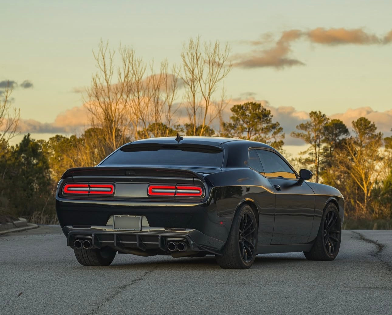 Dodge Challenger (2015-2023) - Hellcat Style Carbon Fiber Rear Diffuser - Exotics Carbon Design