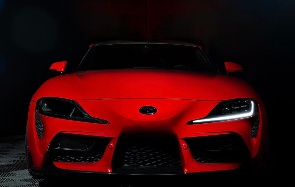 Carbon Fiber Headlight Intake Trim - Toyota Supra A90 / A91 (2020+) - Exotics Carbon Design
