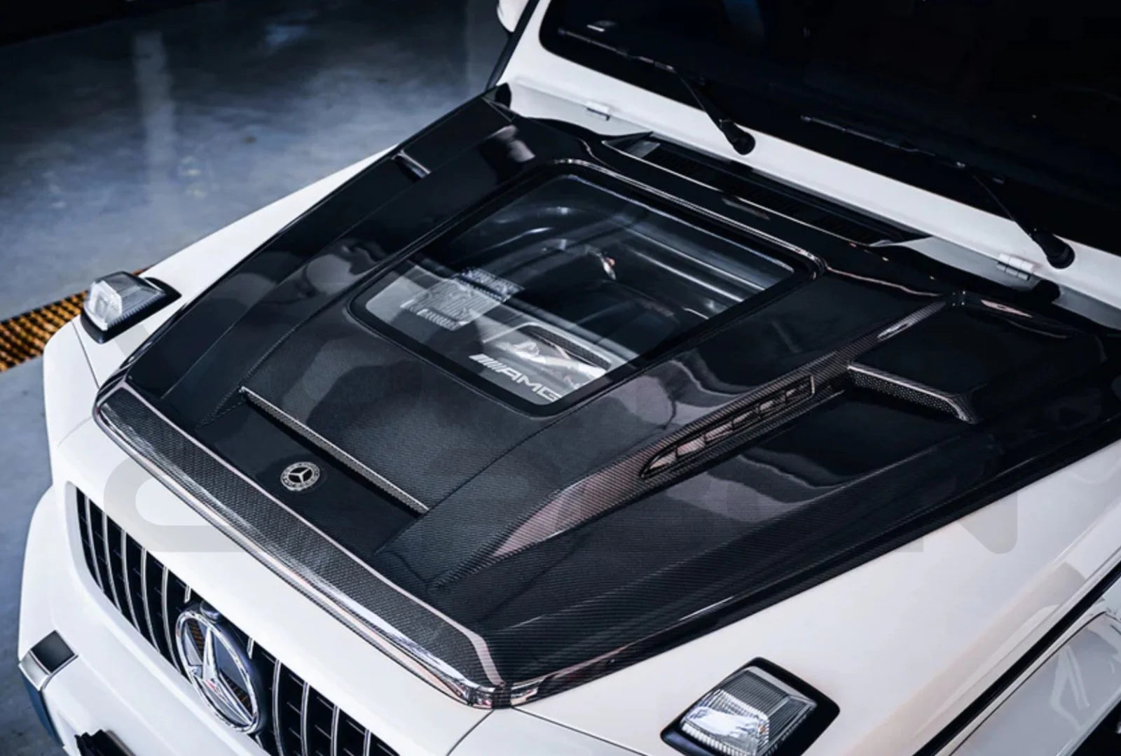 Mercedes-Benz G-Class W464 G500 / AMG G63 - Carbon Fiber Engine Show Front Hood - Exotics Carbon Design