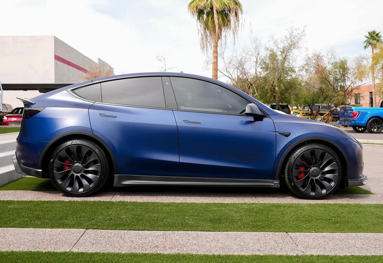 Tesla Model Y - (2019-2023) Carbon Fiber Side Skirts - Exotics Carbon Design