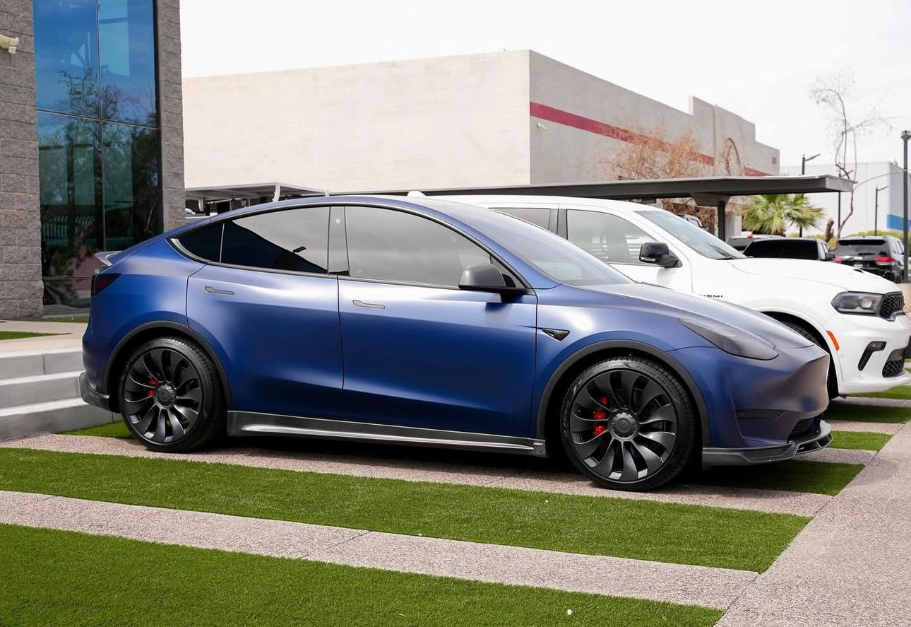 Tesla Model Y - (2019-2023) Carbon Fiber Side Skirts - Exotics Carbon Design
