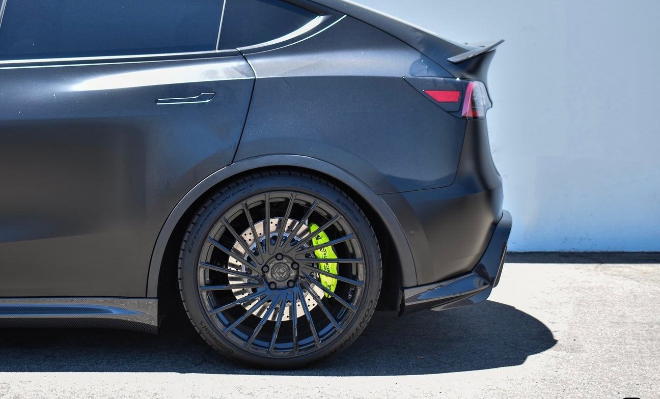 Tesla Model Y (2020-2024) - AD Style Full Carbon Fiber Aero Kit - Exotics Carbon Design