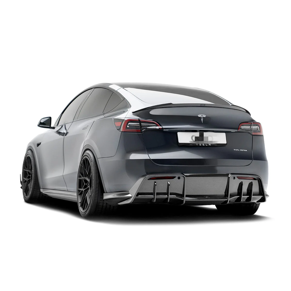 Tesla Model Y (2020-2024) - AD Style Full Carbon Fiber Aero Kit - Exotics Carbon Design