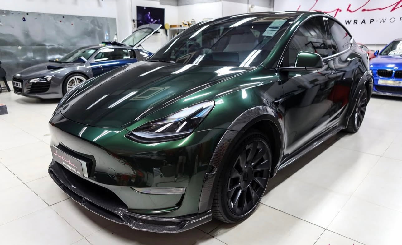 Tesla Model Y (2020-2024) Full Carbon Fiber Aero Kit – 2020–2024 - Exotics Carbon Design