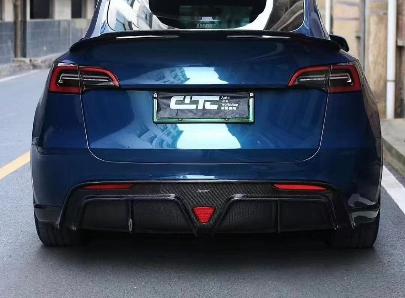 Tesla Model Y (2020-2024) Full Carbon Fiber Aero Kit – 2020–2024 - Exotics Carbon Design