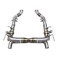 Ferrari F8 Tributo - Exotic Design Stainless Steel Rear Exhaust System - Exotics Carbon Design