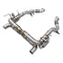 Ferrari F8 Tributo - Exotic Design Stainless Steel Rear Exhaust System - Exotics Carbon Design