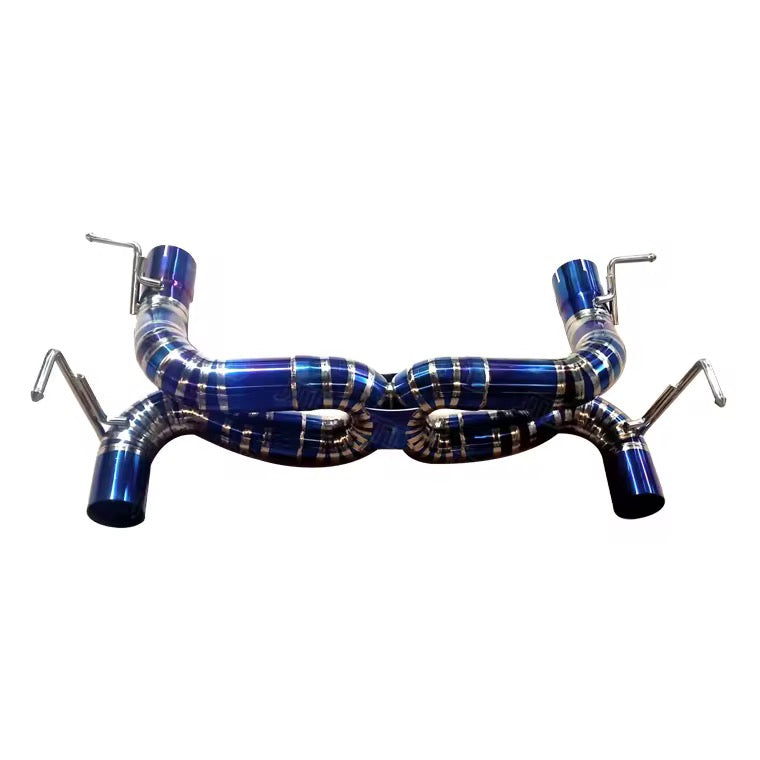 Ferrari 488 - Exotic Design Titanium Straight Pipe Catback - Exotics Carbon Design