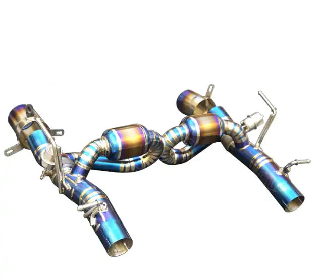 Ferrari F8 Tributo - Full Titanium Race Exhaust System - Exotics Carbon Design