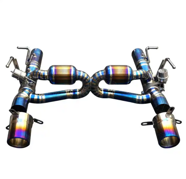 Ferrari F8 Tributo - Full Titanium Race Exhaust System - Exotics Carbon Design