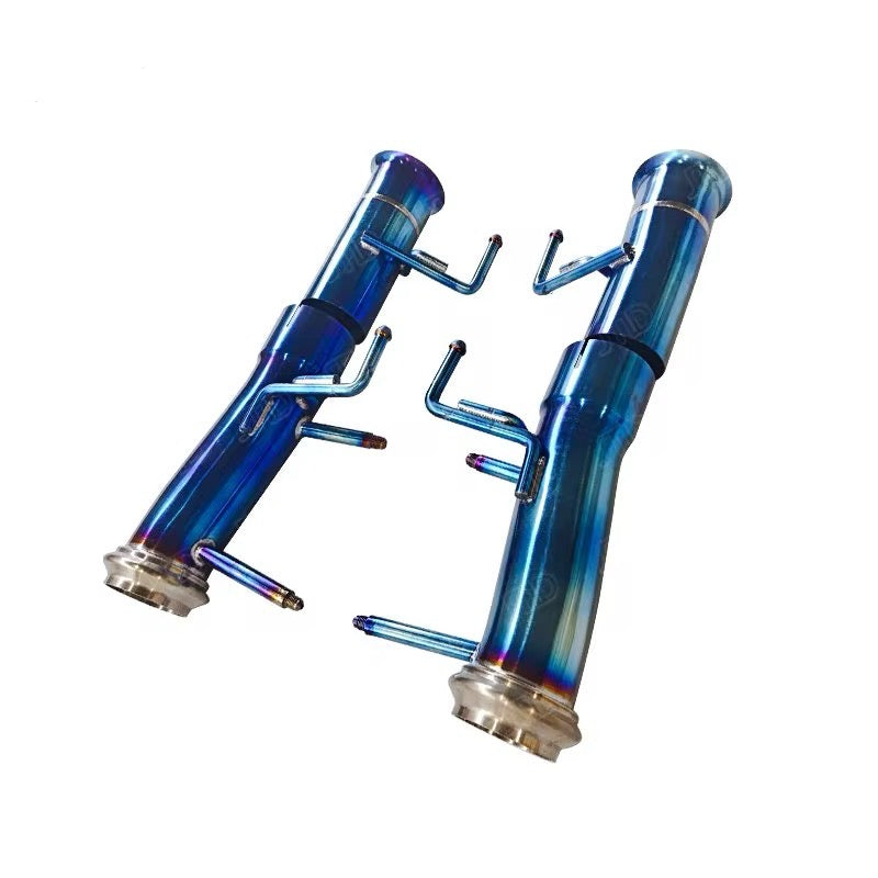Ferrari SF90 - Alloy Straight Pipe Catback Exhaust - Exotics Carbon Design