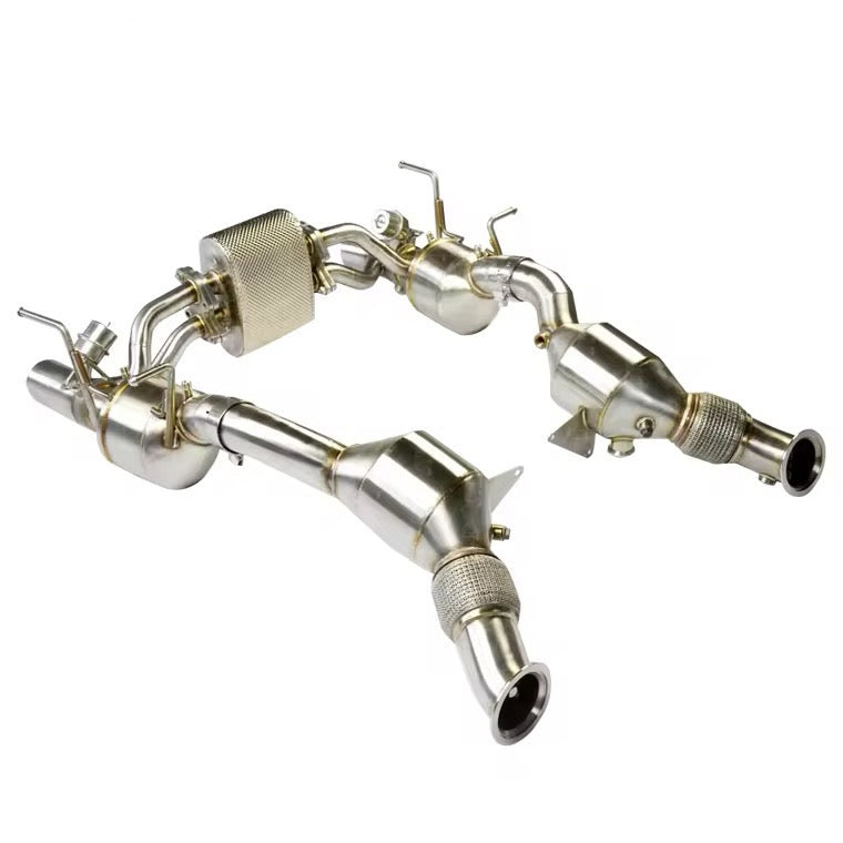 Ferrari F8 Tributo - Titanium Catback Valved Exhaust System - Exotics Carbon Design