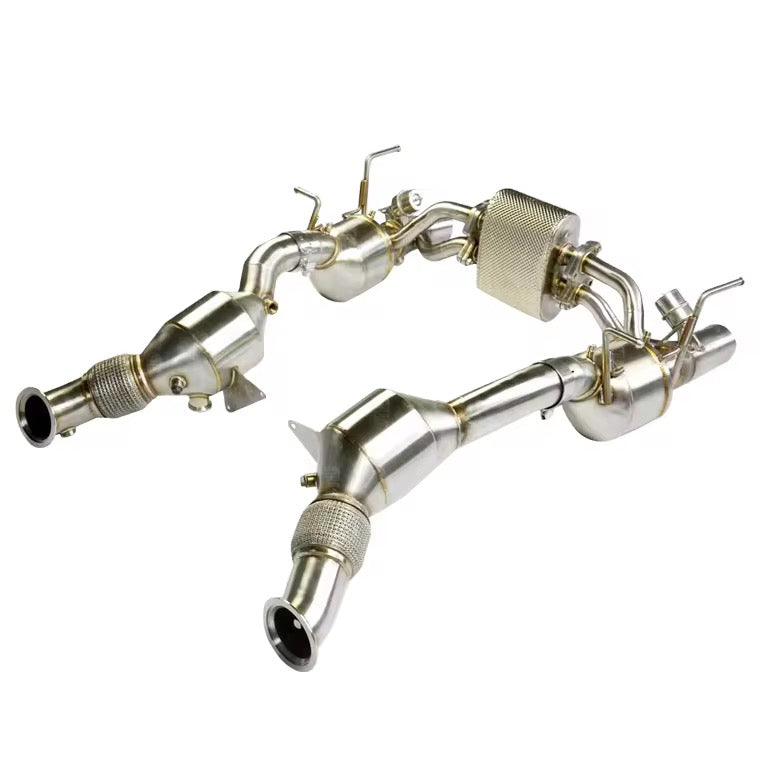Ferrari F8 Tributo - Titanium Catback Valved Exhaust System - Exotics Carbon Design