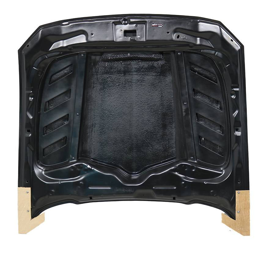 2015–2017 Ford Mustang - Saleen Style Vented Carbon Fiber Front Hood - Exotics Carbon Design