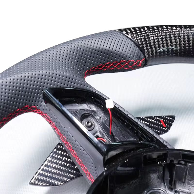 (2017–2019) Audi S4 / S5 - Carbon Fiber Steering Wheel - Exotics Carbon Design