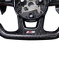 (2017–2019) Audi S4 / S5 - Carbon Fiber Steering Wheel - Exotics Carbon Design