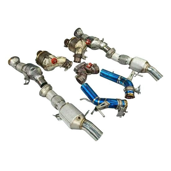Ferrari 296 GTB / GTS Exotic Design Exhaust Downpipes - Exotics Carbon Design