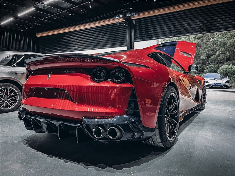 Ferrari 812 GTS - Carbon Fiber Rear Diffuser - Exotics Carbon Design