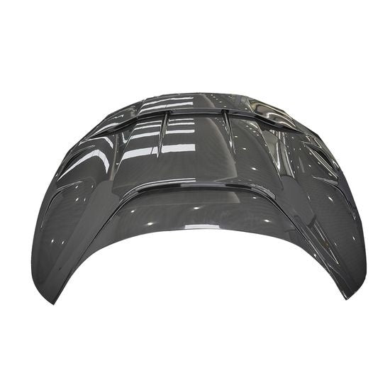 NVC Style Carbon Fiber Vented Front Bonnet Cover - Ferrari 296 GTB - Exotics Carbon Design