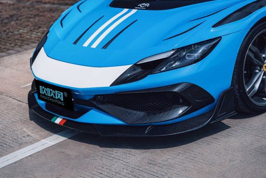 Ferrari 296 GTB GTS - Dry Carbon Fiber Headlight Trim - Exotics Carbon Design