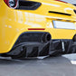 Capristo Race Carbon Fiber Exhaust Tips - Ferrari 488 - Exotics Carbon Design