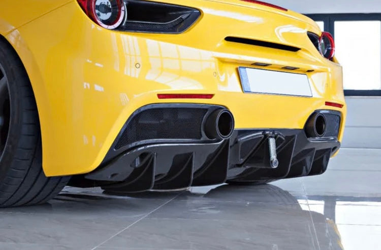 Capristo Race Carbon Fiber Exhaust Tips - Ferrari 488 - Exotics Carbon Design