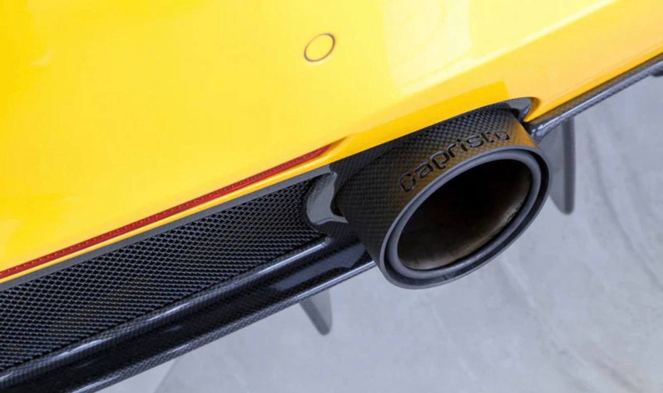 Capristo Race Carbon Fiber Exhaust Tips - Ferrari 488 - Exotics Carbon Design