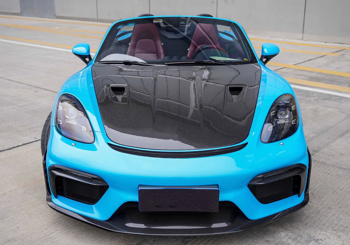 Porsche 718 Cayman GT4 RS - Carbon Fiber Front Lip - Exotics Carbon Design