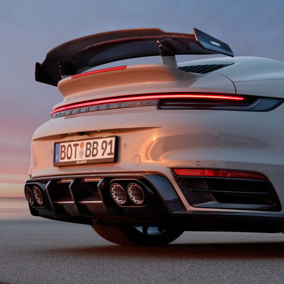 Porsche 911 (992.1) Turbo S - BRBS Style Carbon Fiber Rear Diffuser - Exotics Carbon Design