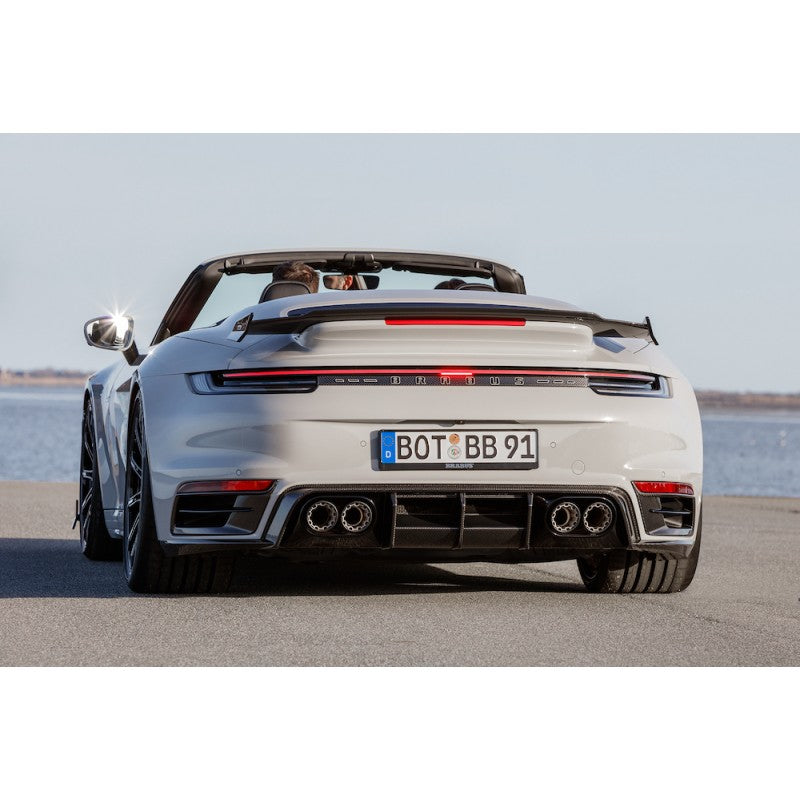 Porsche 911 (992.1) Turbo S - BRBS Style Carbon Fiber Rear Diffuser - Exotics Carbon Design