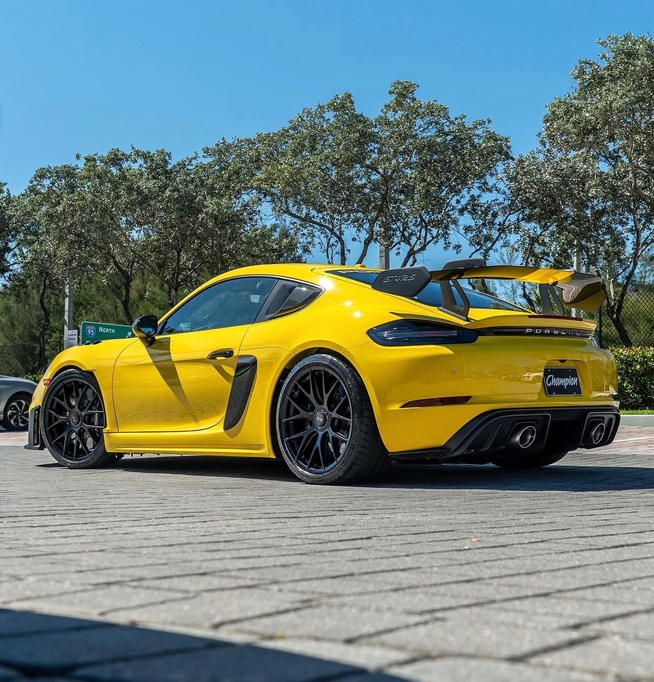 Porsche 718 Cayman/Boxster (982) - GT4-Style Carbon Fiber Side Vents - Exotics Carbon Design