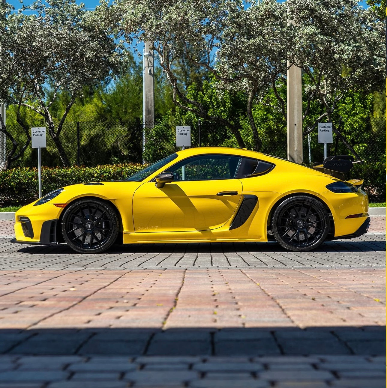 Porsche 718 Cayman/Boxster (982) - GT4-Style Carbon Fiber Side Vents - Exotics Carbon Design