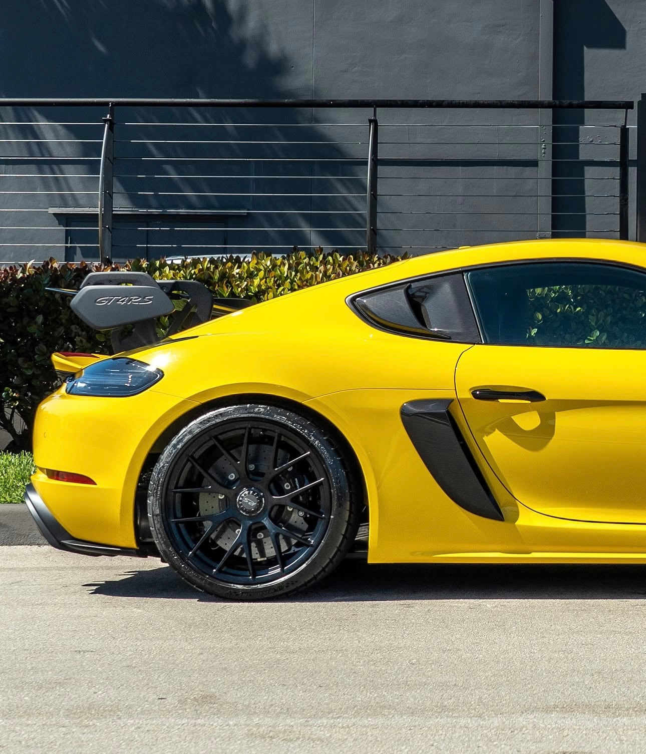 Porsche 718 Cayman/Boxster (982) - GT4-Style Carbon Fiber Side Vents - Exotics Carbon Design
