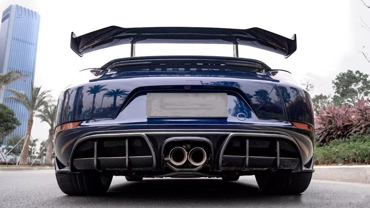 Porsche 718 Cayman/Boxster -  Carbon Fiber Rear Diffuser - Exotics Carbon Design