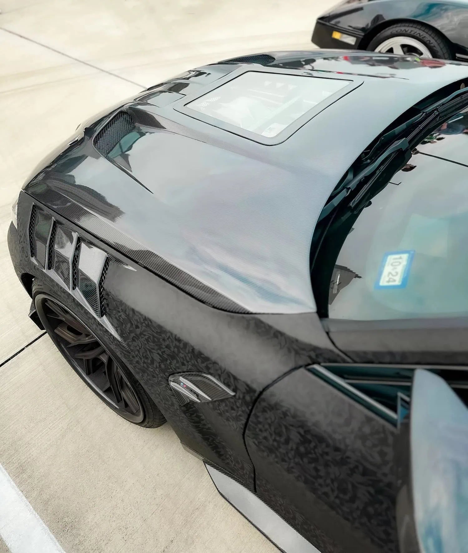 BMW G80 M3/ G82 M4 - Carbon Fiber Vented Engine Show Front Hood - Exotics Carbon Design