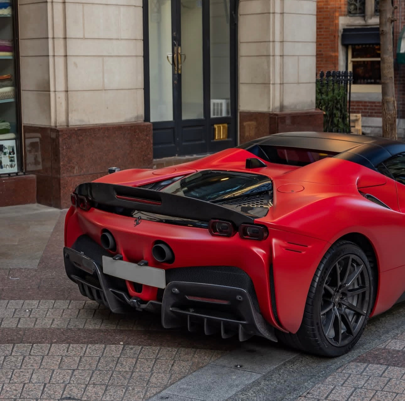 Ferrari SF90 - Carbon Fiber Rear Trunk Spoiler - Exotics Carbon Design