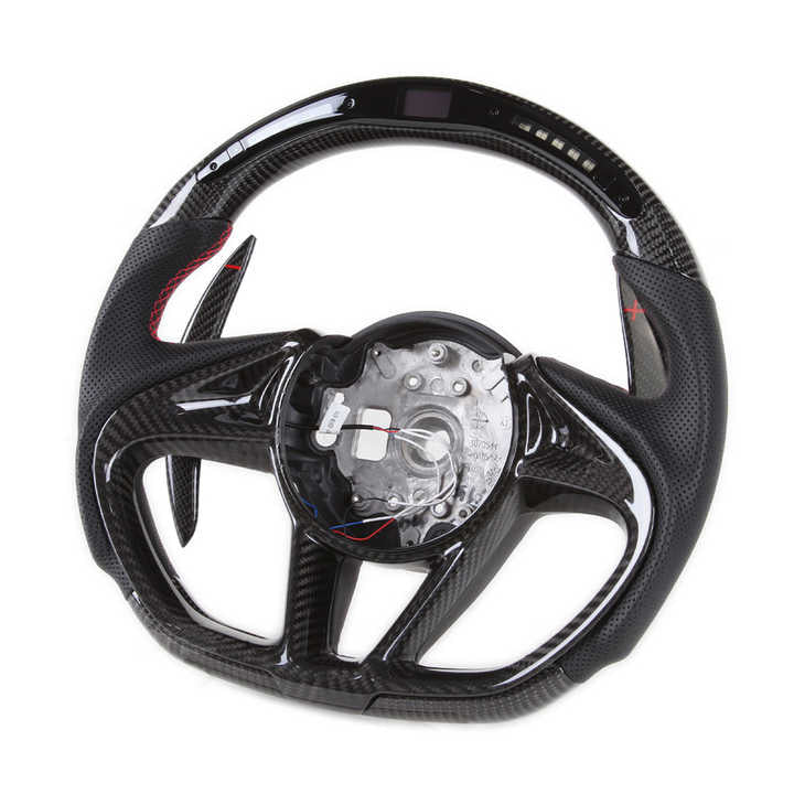 McLaren 720S - Carbon Fiber Steering Wheel with LED Display - Exotics Carbon Design