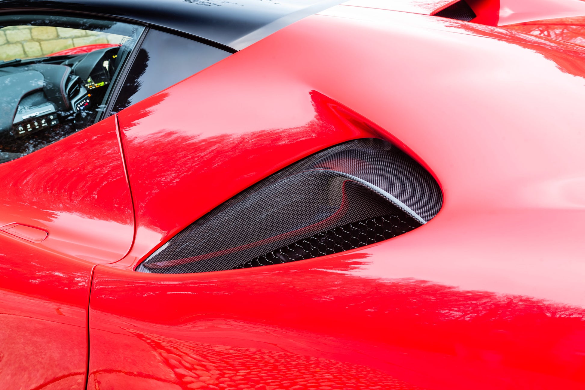 Ferrari SF90 - Carbon Fiber Side Air Vents - Exotics Carbon Design