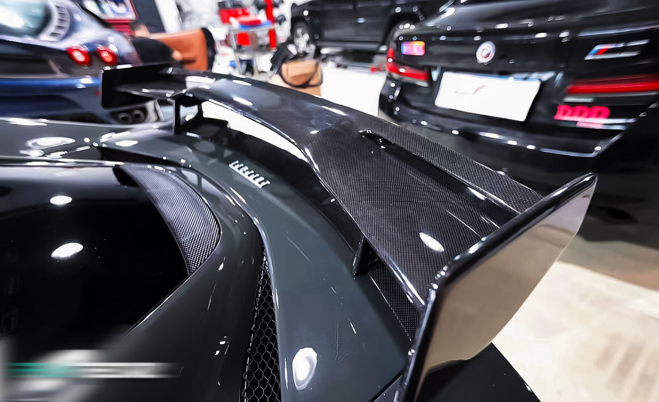 Carbon Fiber Rear Spoiler – Ferrari 296 GTB - Exotics Carbon Design