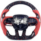 Red Forged Carbon Fiber Steering Wheel – Dodge Charger (2015–2022) - Exotics Carbon Design