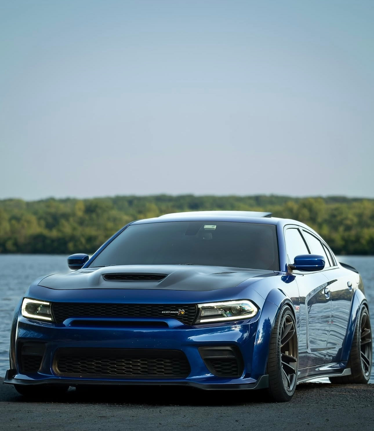 Gloss Black Front Hood – Dodge Charger (2015–2023) - Exotics Carbon Design