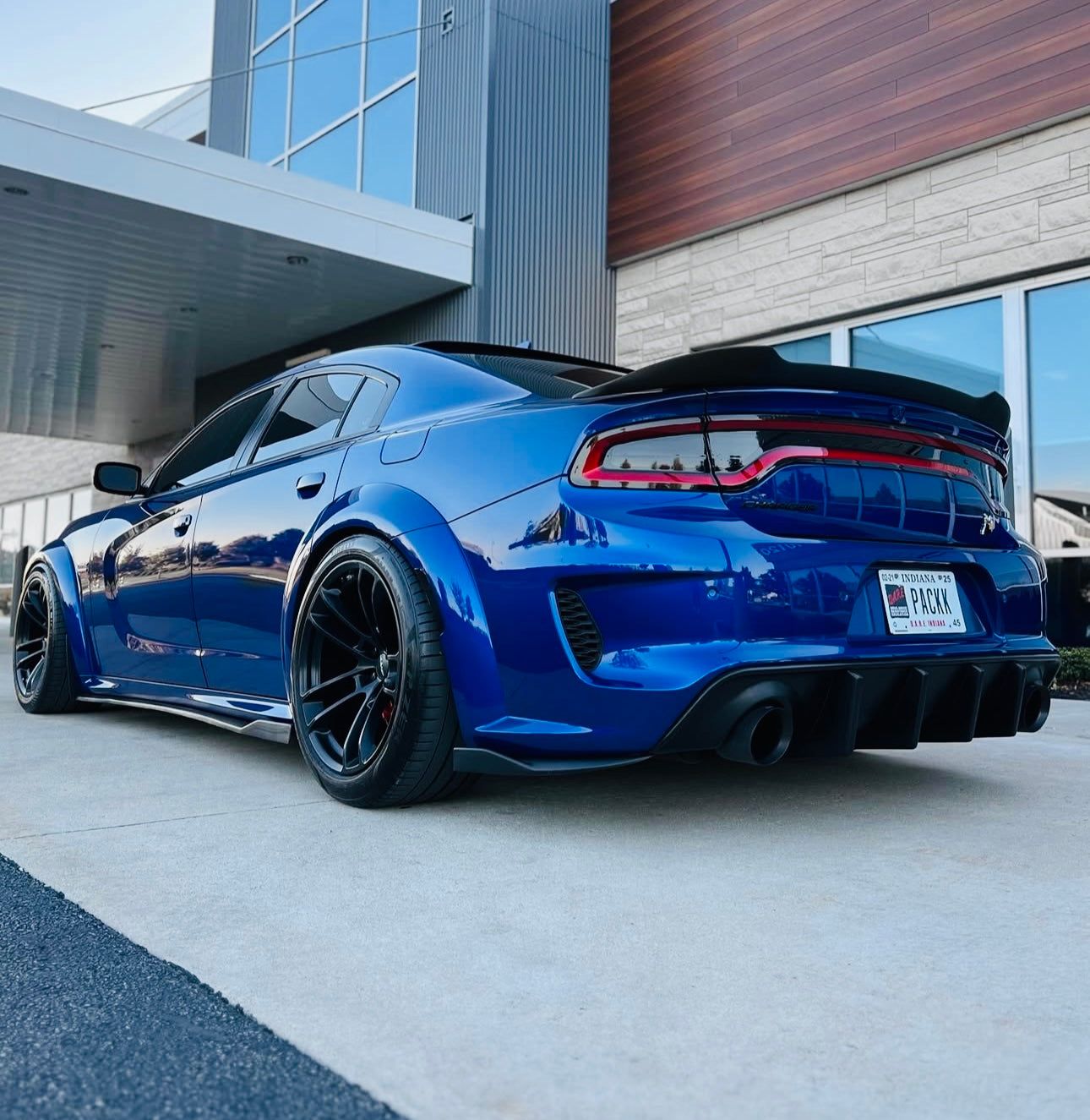 Matte Black Rear Spoiler – Dodge Charger (2015–2023) - Exotics Carbon Design