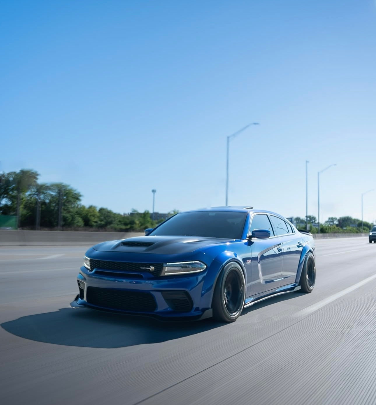 Gloss Black Front Hood – Dodge Charger (2015–2023) - Exotics Carbon Design
