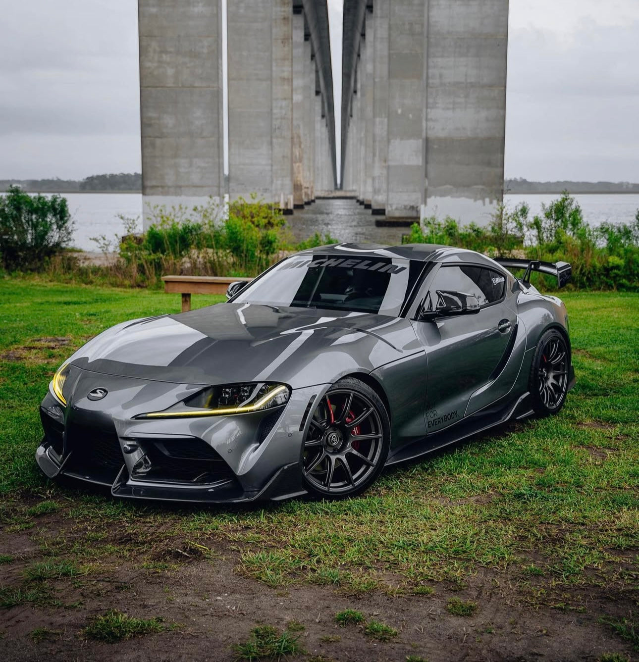 3 Piece Carbon Fiber Front Lip – Toyota GR Supra A90 / A91 (2020–2024) - Exotics Carbon Design