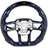 Blue Carbon Fiber With Led Light Steering Wheel – Ford Mustang S650 (2024+) - Exotics Carbon Design